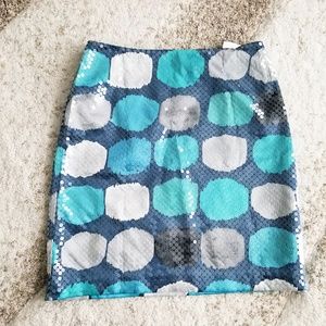 Ann Taylor sequin pencil skirt in shades o…